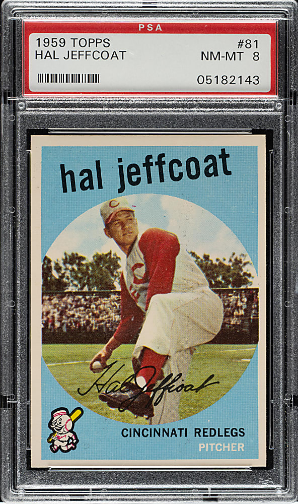 1959 Topps #81 Hal Jeffcoat PSA NM-MT 8