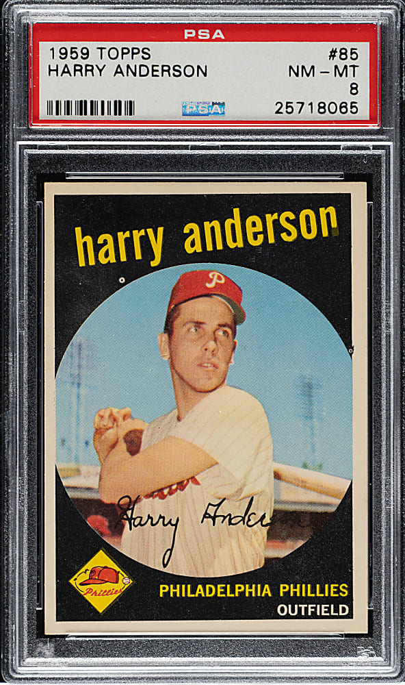 1959 Topps #85 Harry Anderson PSA NM-MT 8