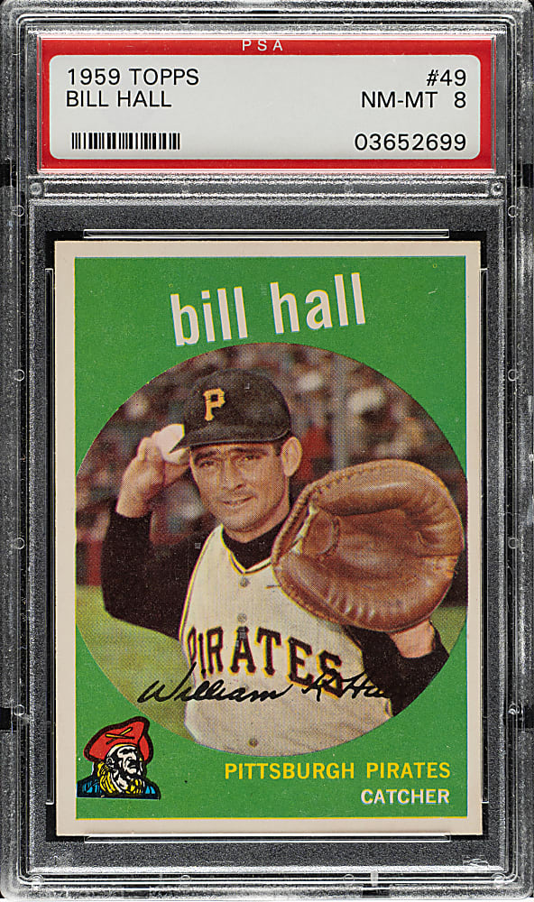 1959 Topps #49 Bill Hall PSA NM-MT 8