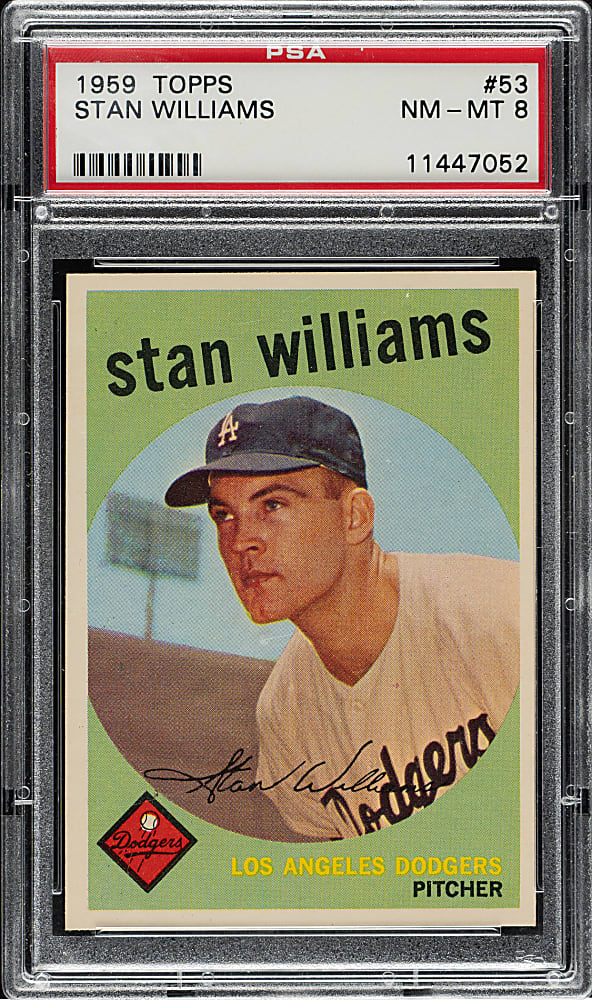 1959 Topps #53 Stan Williams PSA NM-MT 8