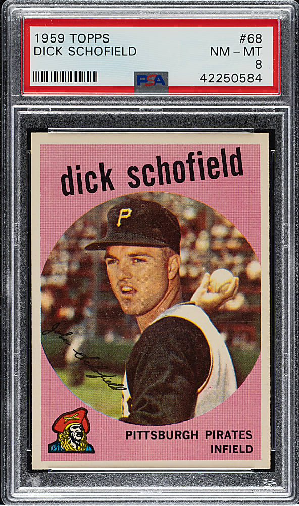 1959 Topps #68 Dick Schofield PSA NM-MT 8