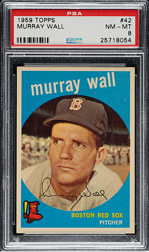1959 Topps #42 Murray Wall PSA NM-MT 8