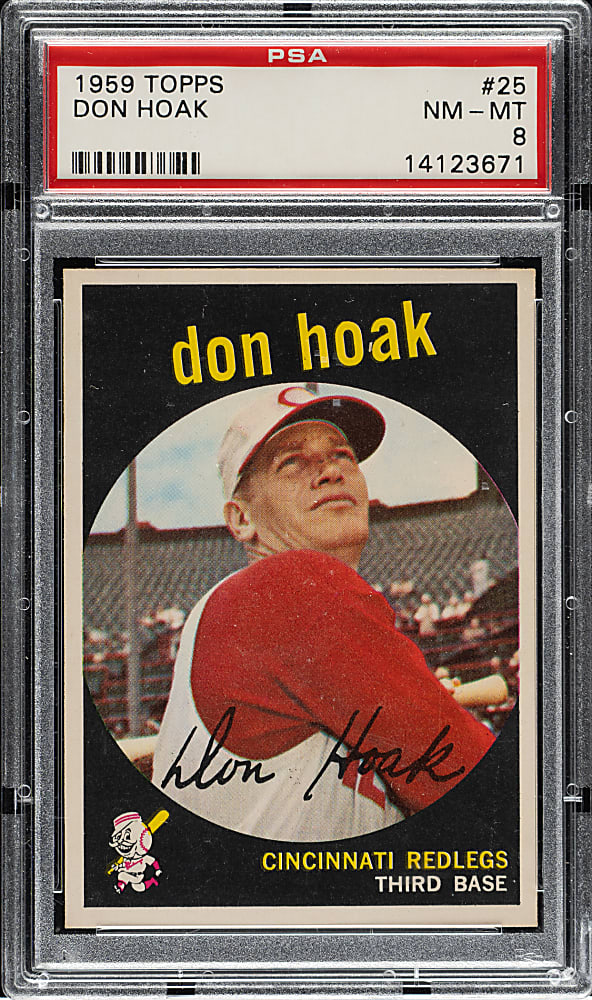 1959 Topps #25 Don Hoak PSA NM-MT 8