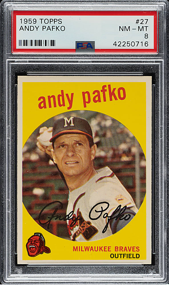 1959 Topps #27 Andy Pafko PSA NM-MT 8
