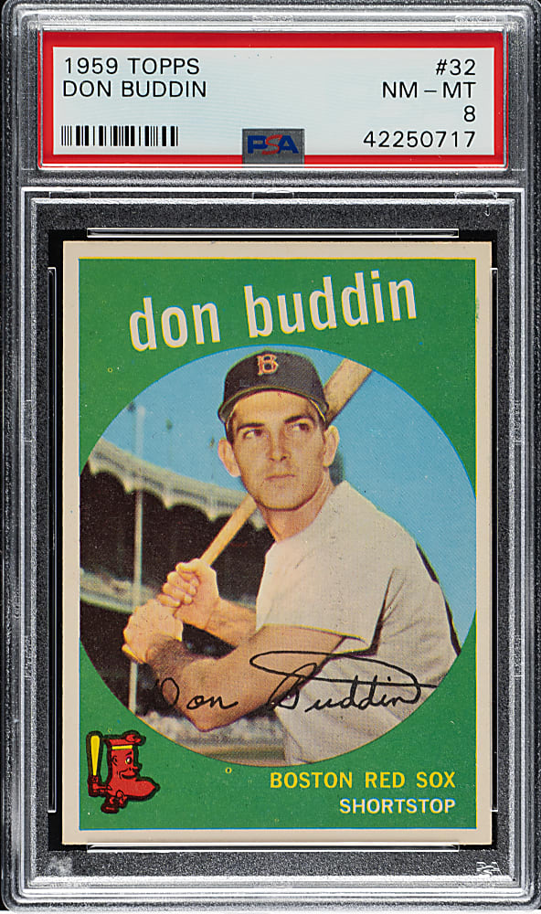 1959 Topps #32 Don Buddin PSA NM-MT 8