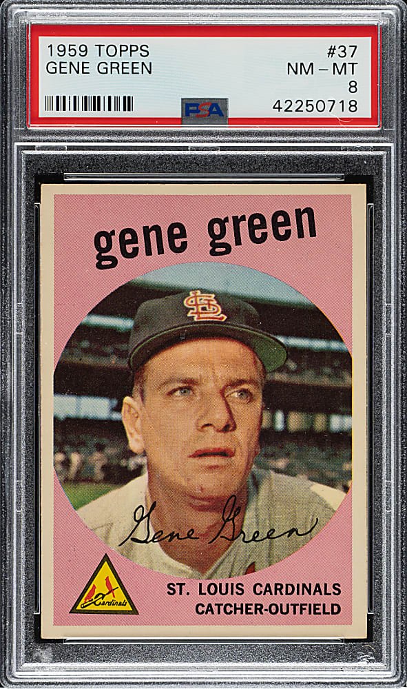 1959 Topps #37 Gene Green PSA NM-MT 8