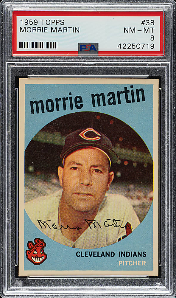 1959 Topps #38 Morrie Martin PSA NM-MT 8