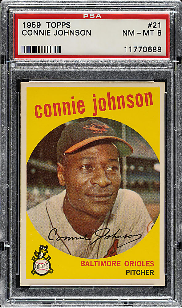 1959 Topps #21 Connie Johnson PSA NM-MT 8
