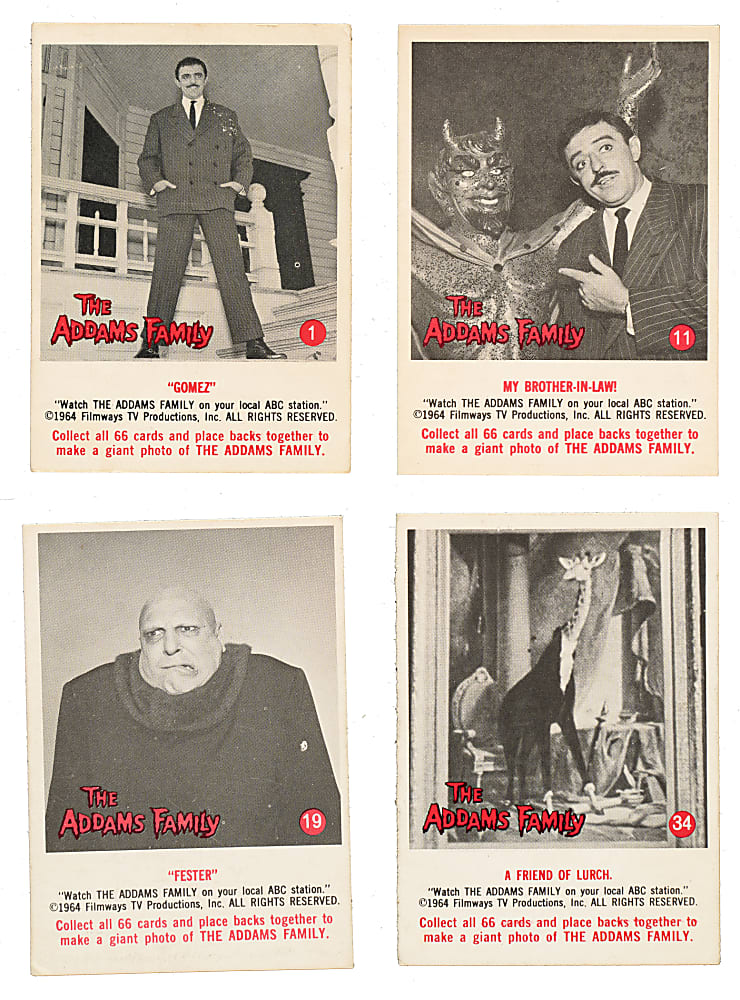 1964 Donruss "The Addams Family" Complete Set (66)