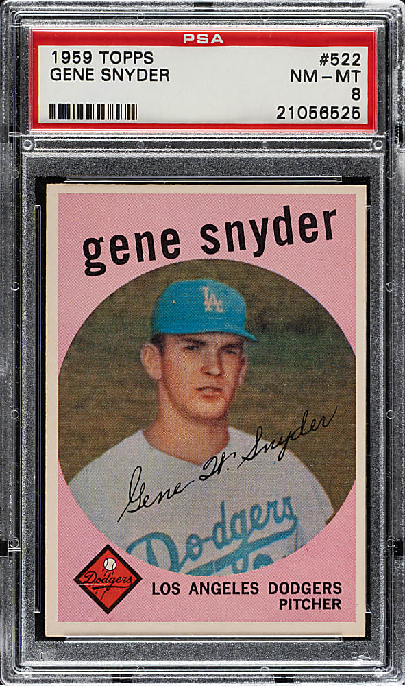 1959 Topps #522 Gene Snyder PSA NM-MT 8