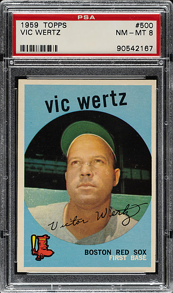 1959 Topps #500 Vic Wertz PSA NM-MT 8