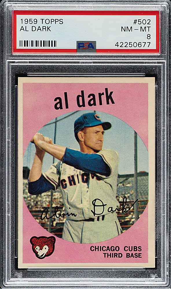1959 Topps #502 Al Dark PSA NM-MT 8