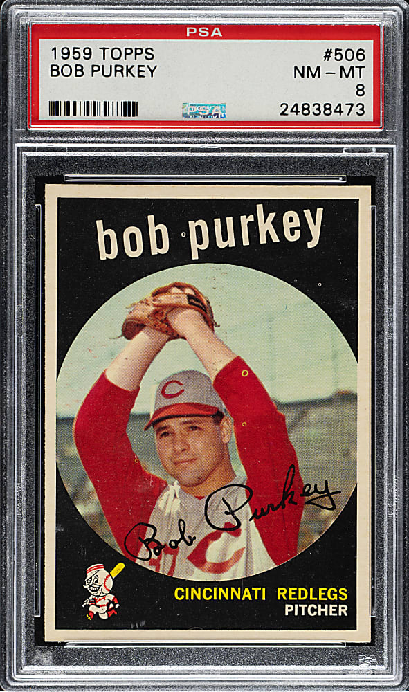 1959 Topps #506 Bob Purkey PSA NM-MT 8