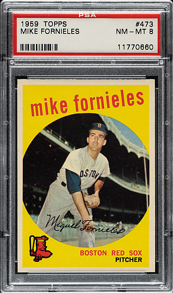 1959 Topps #473 Mike Fornieles PSA NM-MT 8