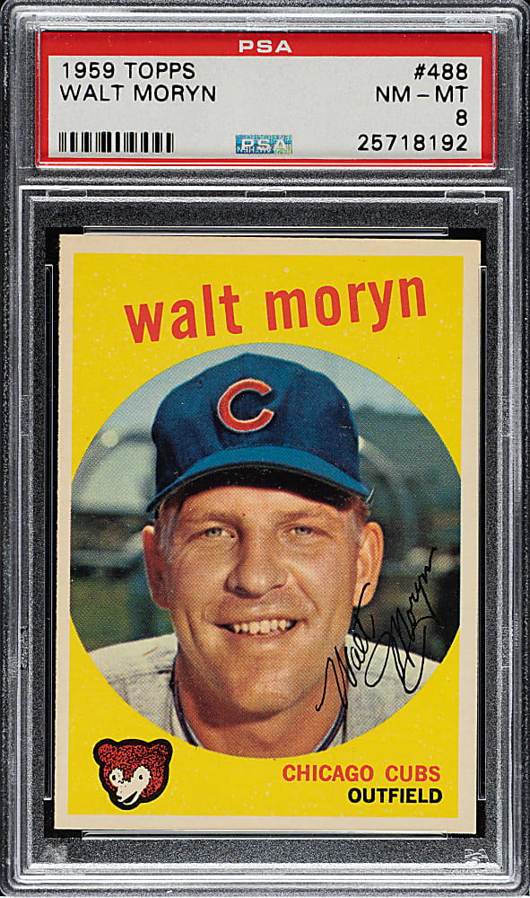1959 Topps #488 Walt Moryn PSA NM-MT 8