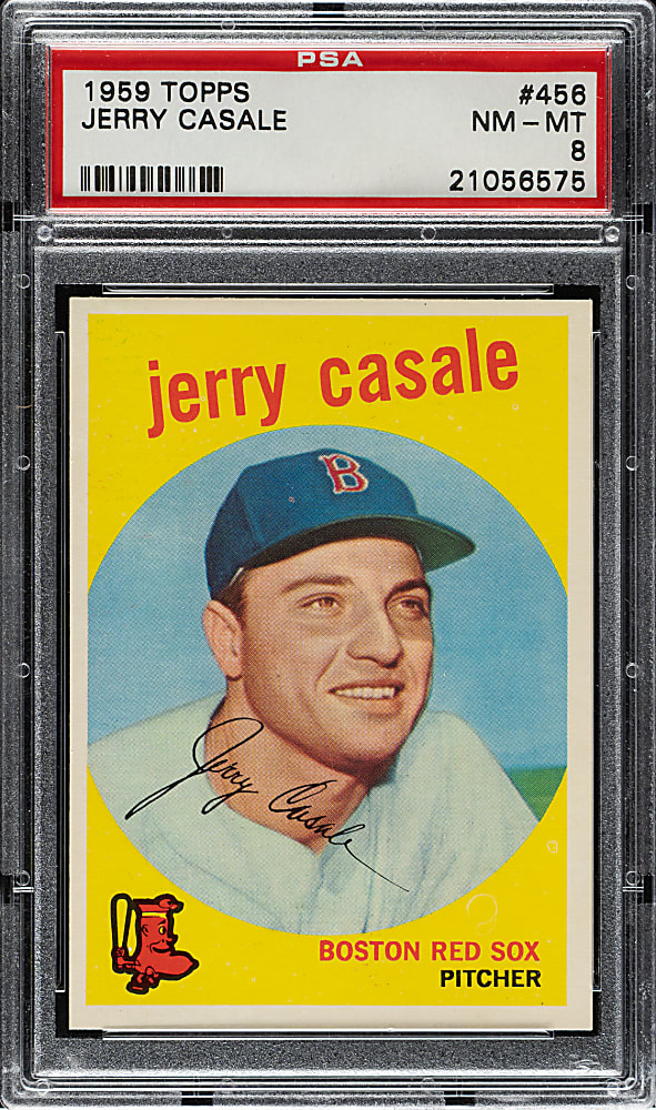 1959 Topps #456 Jerry Casale PSA NM-MT 8