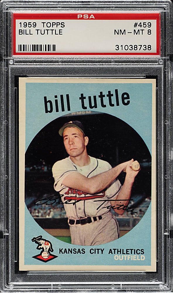 1959 Topps #459 Bill Tuttle PSA NM-MT 8