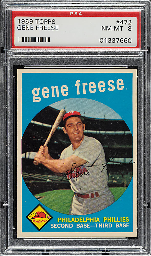 1959 Topps #472 Gene Freese PSA NM-MT 8