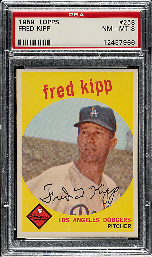 1959 Topps #258 Fred Kipp PSA NM-MT 8