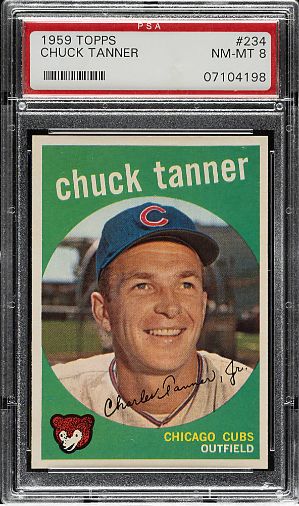 1959 Topps #234 Chuck Tanner PSA NM-MT 8