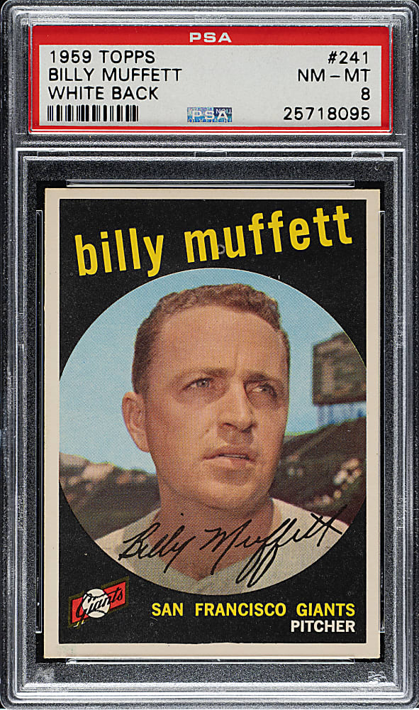 1959 Topps #241 Billy Muffett PSA NM-MT 8