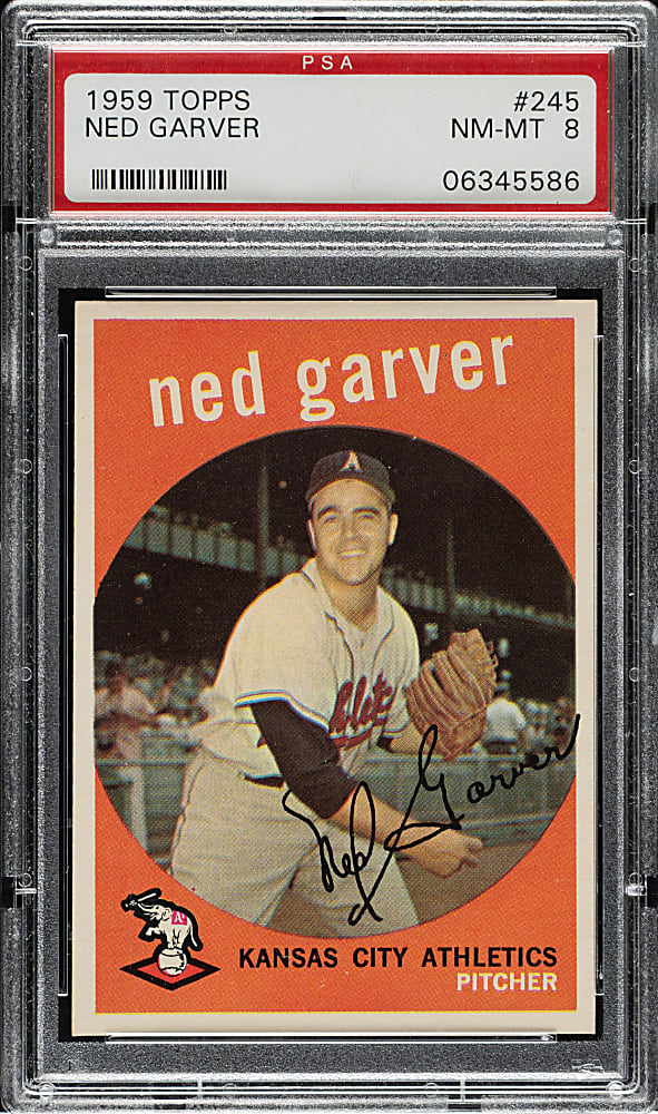 1959 Topps #245 Ned Garver PSA NM-MT 8