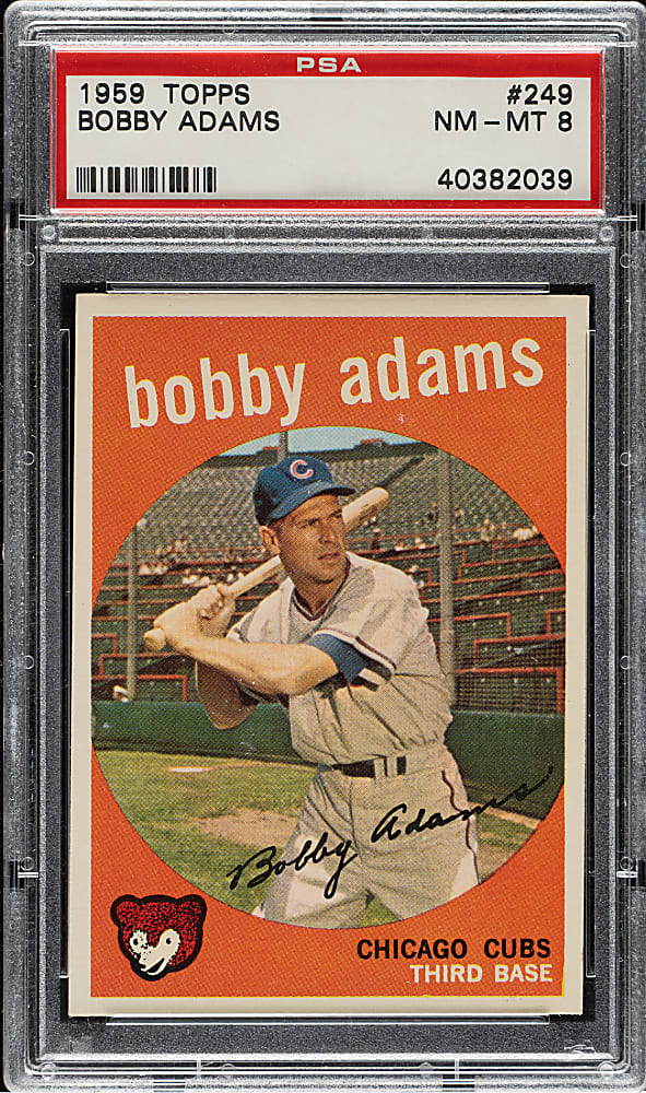 1959 Topps #249 Bobby Adams PSA NM-MT 8