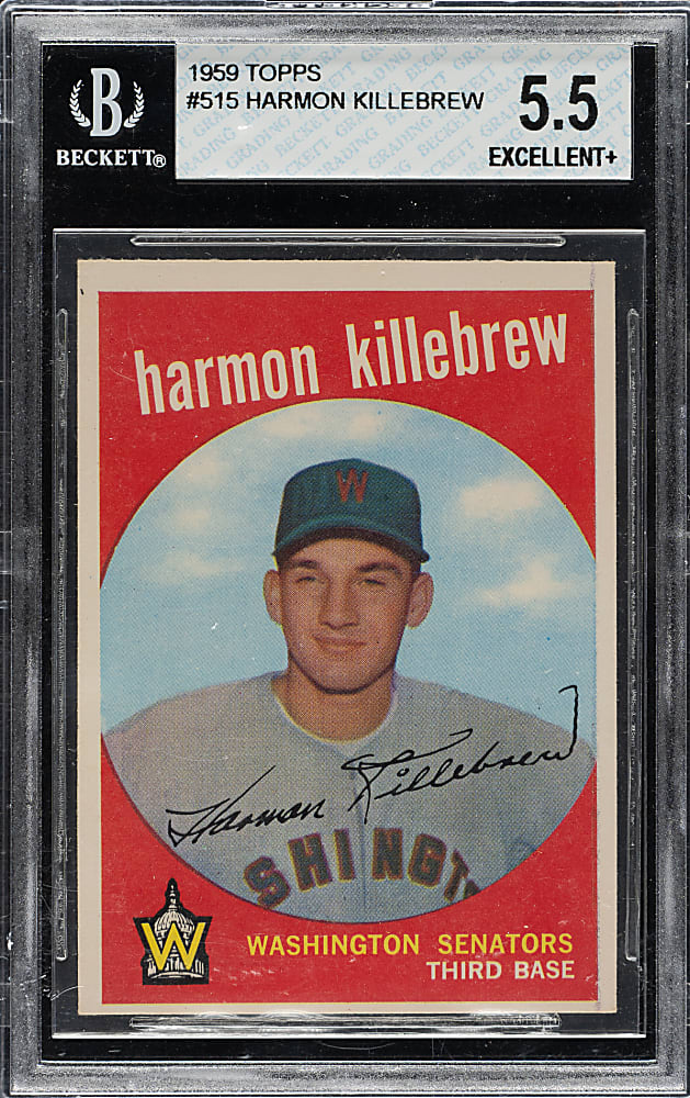 1959 Topps #515 Harmon Killebrew BGS EX+ 5.5