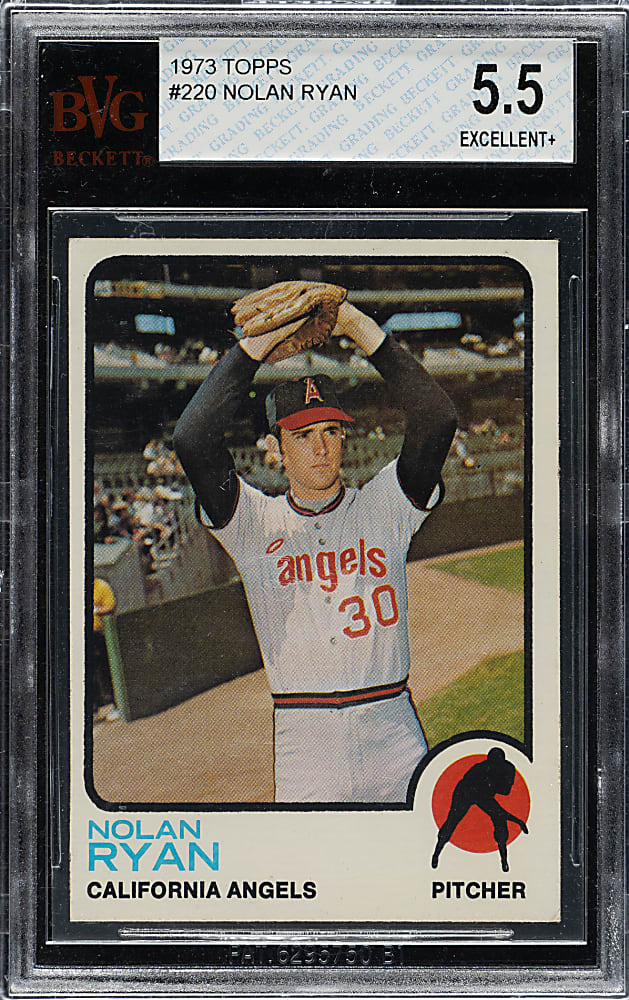 1973 Topps #220 Nolan Ryan BVG EX+ 5.5