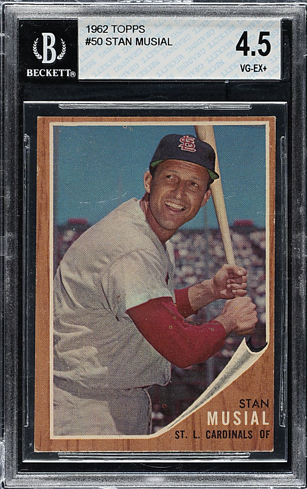 1962 Topps #50 Stan Musial BGS VG-EX+ 4.5