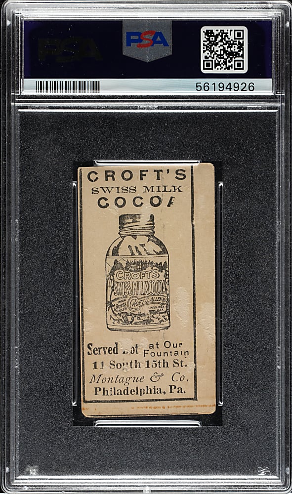 1909 E92 Croft's Cocoa Patsy Dougherty PSA Authentic