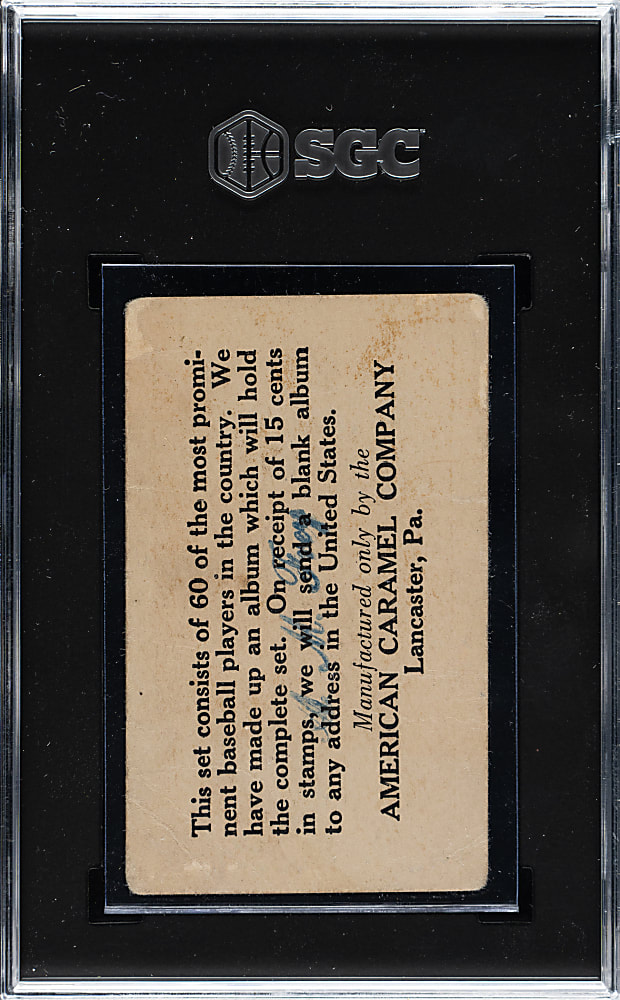 1927 E126 American Caramel "Series of 60" #2 Clyde Barnhart SGC POOR 1