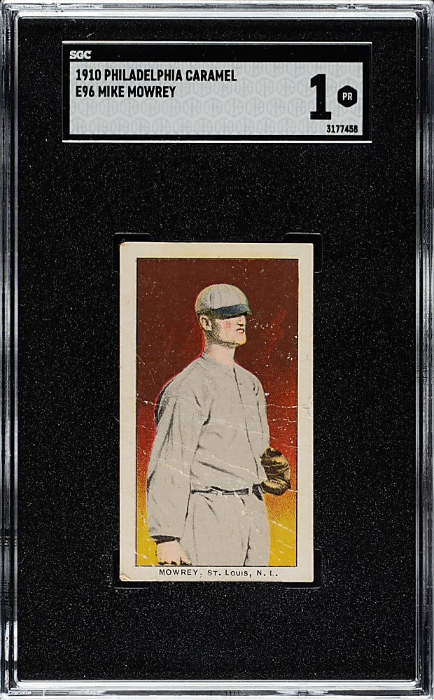 1910 E96 Philadelphia Caramel Mike Mowrey SGC POOR 1