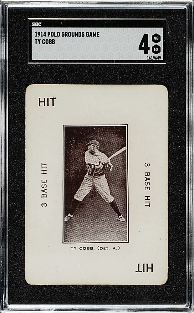1914 WG4 Polo Grounds Game Ty Cobb SGC VG/EX 4