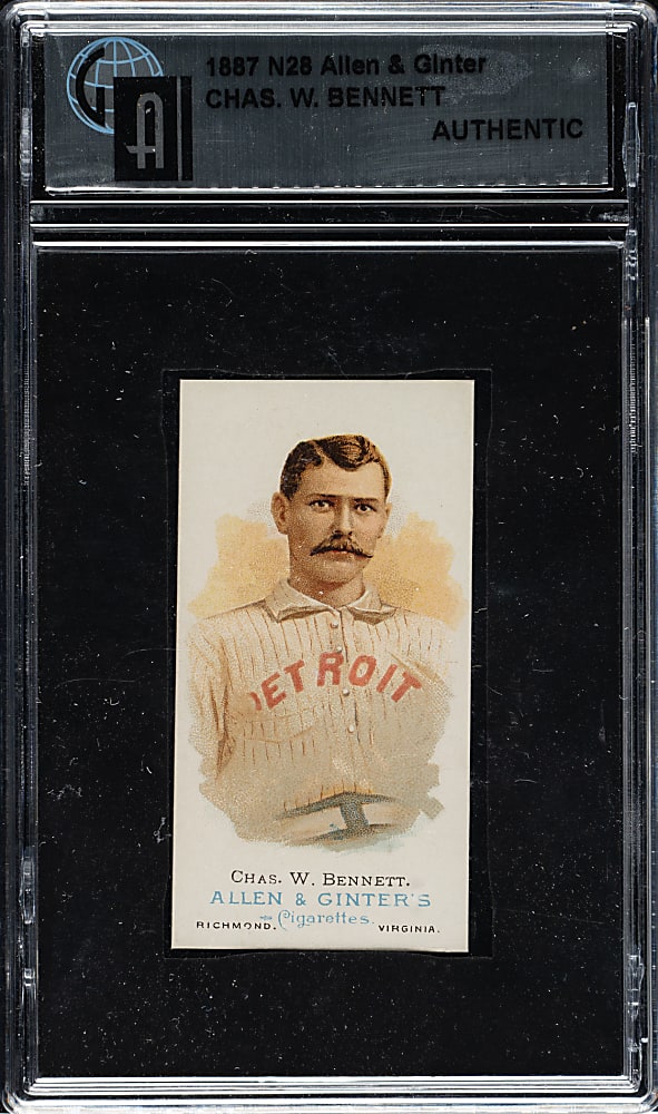 1888 N28 Allen & Ginter Charles Bennett GAI Authentic