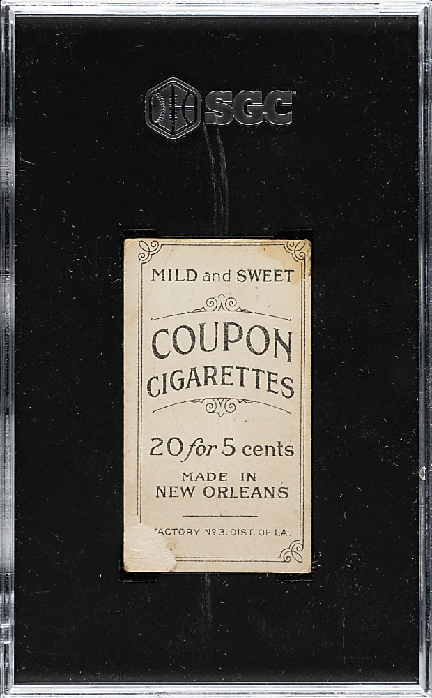 1914 T213 Coupon Cigarettes (Type 2) Sam Crawford SGC POOR 1