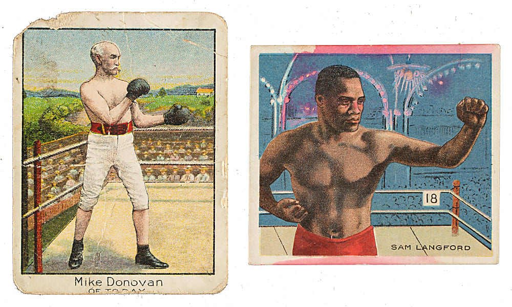Circa 1910s T218 Mecca Champions, T220 Mecca Champions, and T3 Turkey Red Boxing Collection (41) Including Jack Johnson and James Jeffries