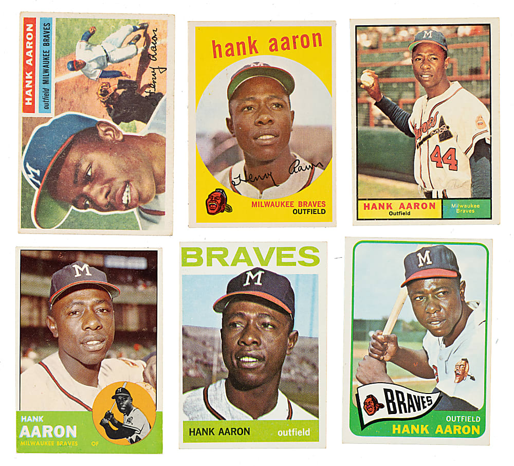 1956 to 1976 Topps Hank Aaron Collection (23)