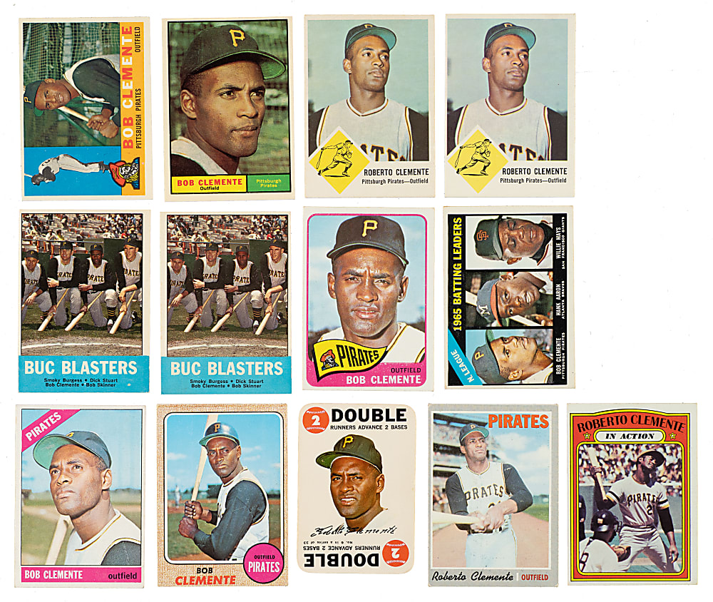 1960 to 1972 Fleer and Topps Roberto Clemente Collection (13)
