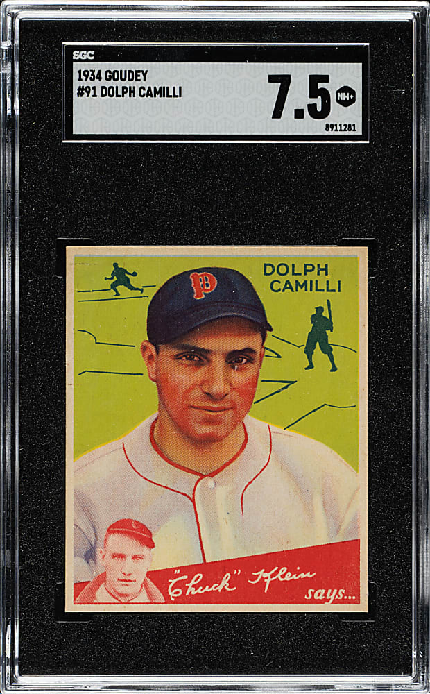 1934 R320 Goudey #87 George Darrow SGC NM+ 7.5