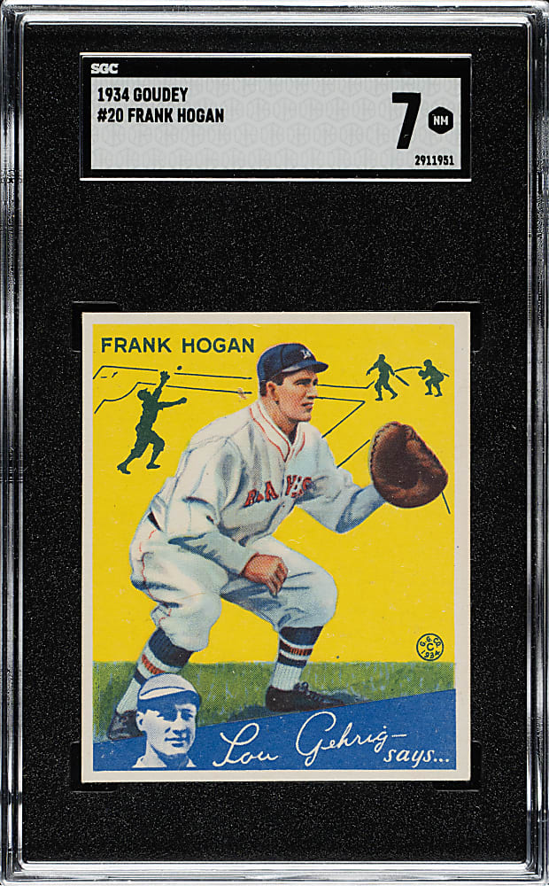 1934 R320 Goudey #20 Frank Hogan SGC NM 7