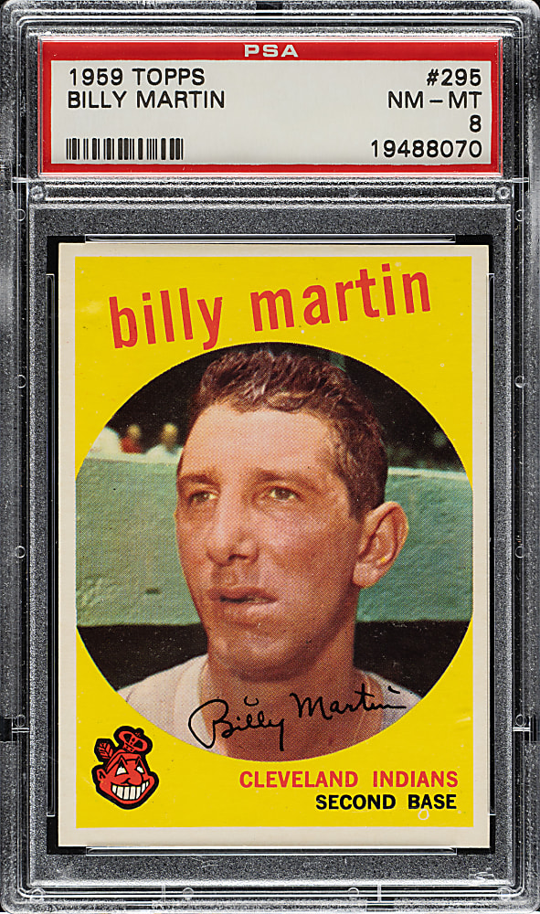 1959 Topps #295 Billy Martin PSA NM-MT 8