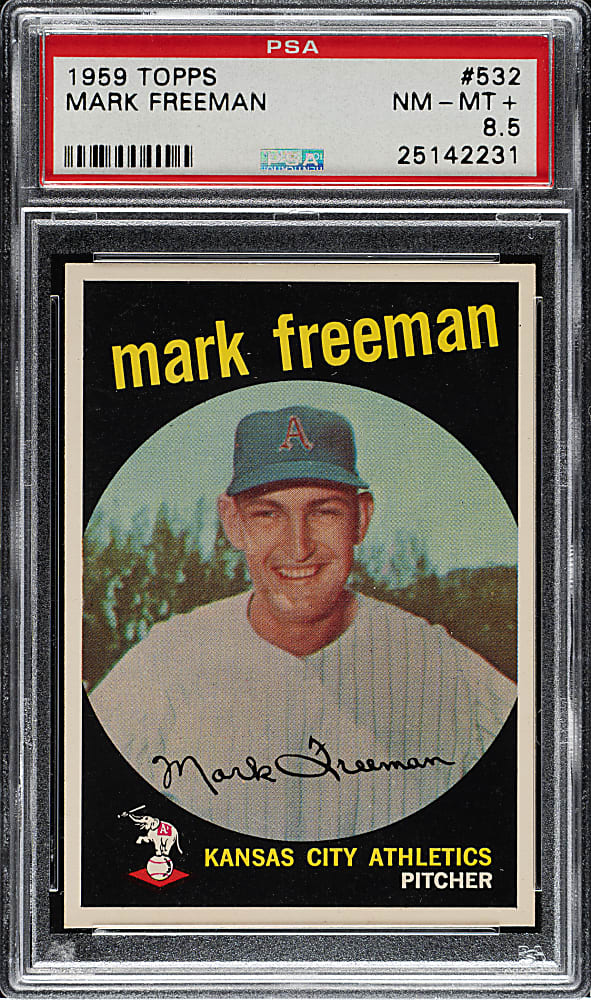 1959 Topps #532 Mark Freeman PSA NM-MT+ 8.5