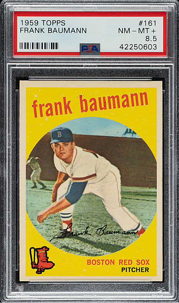 1959 Topps #161 Frank Baumann PSA NM-MT+ 8.5