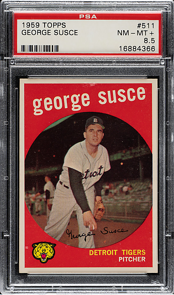 1959 Topps #511 George Susce PSA NM-MT+ 8.5