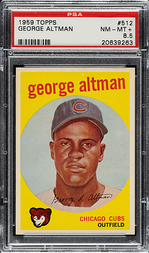 1959 Topps #512 George Altman PSA NM-MT+ 8.5