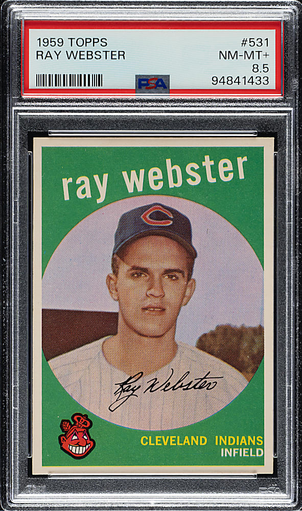 1959 Topps #531 Ray Webster PSA NM-MT+ 8.5