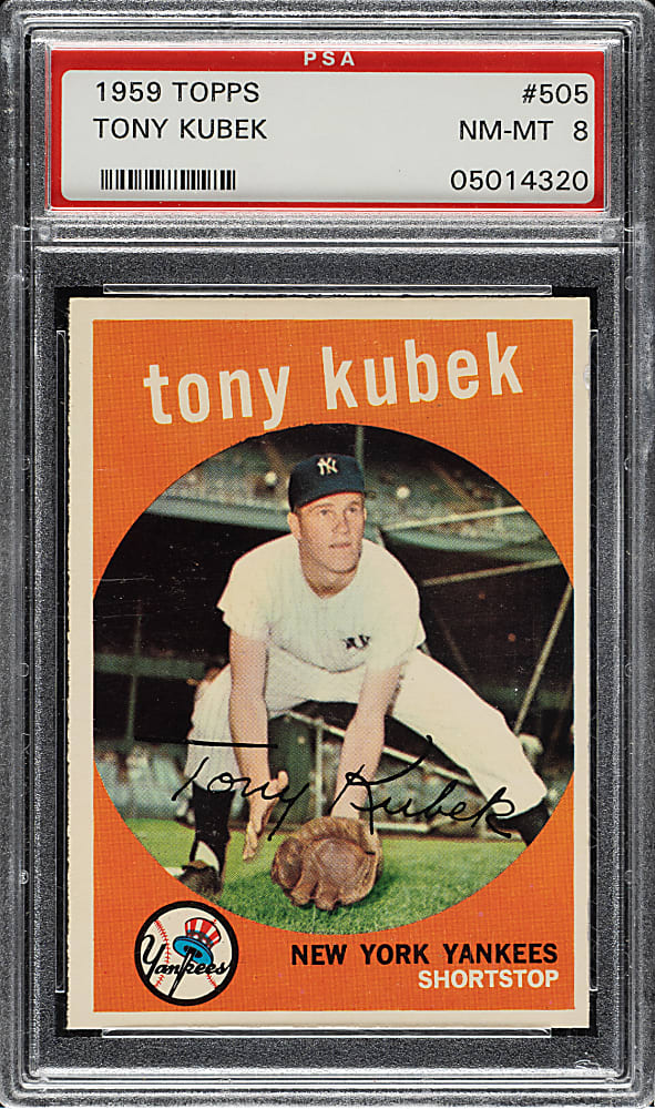 1959 Topps #505 Tony Kubek PSA NM-MT 8