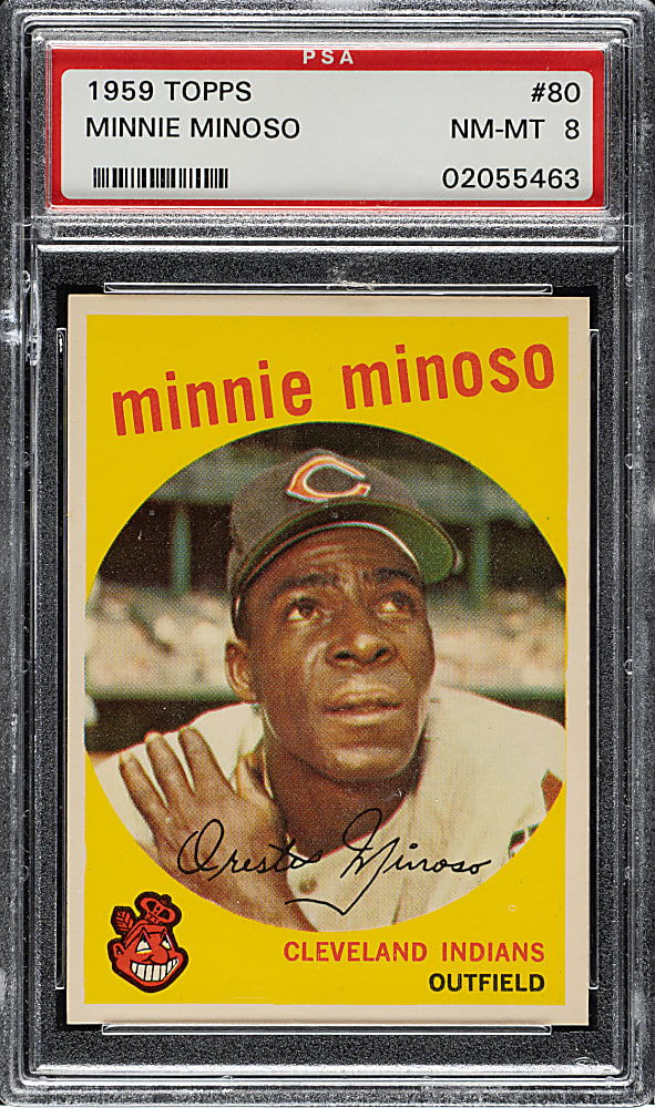 1959 Topps #80 Minnie Minoso PSA NM-MT 8