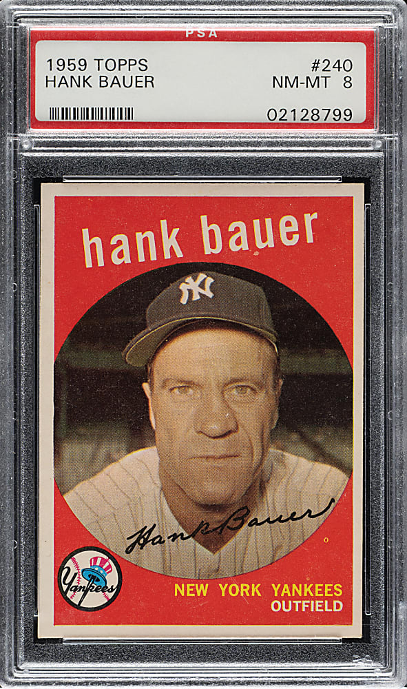 1959 Topps #240 Hank Bauer PSA NM-MT 8